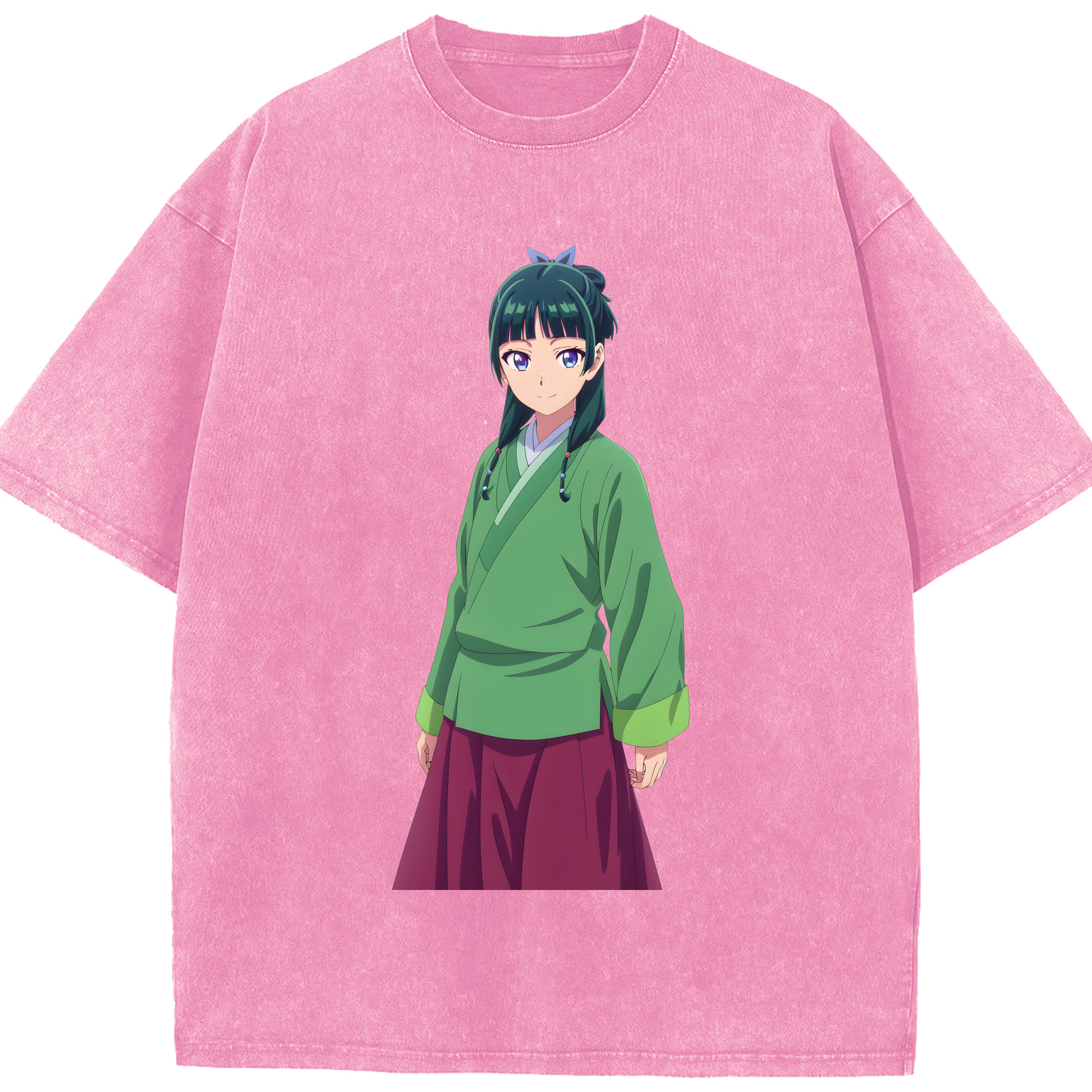 （画像用） 薬屋のひとりごと The Apothecary Diaries 綿100% ヴィンテージ風 半袖Tシャツ（フロントプリント）